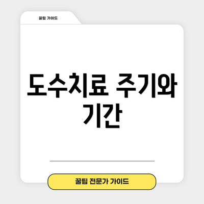 도수치료 주기와 기간