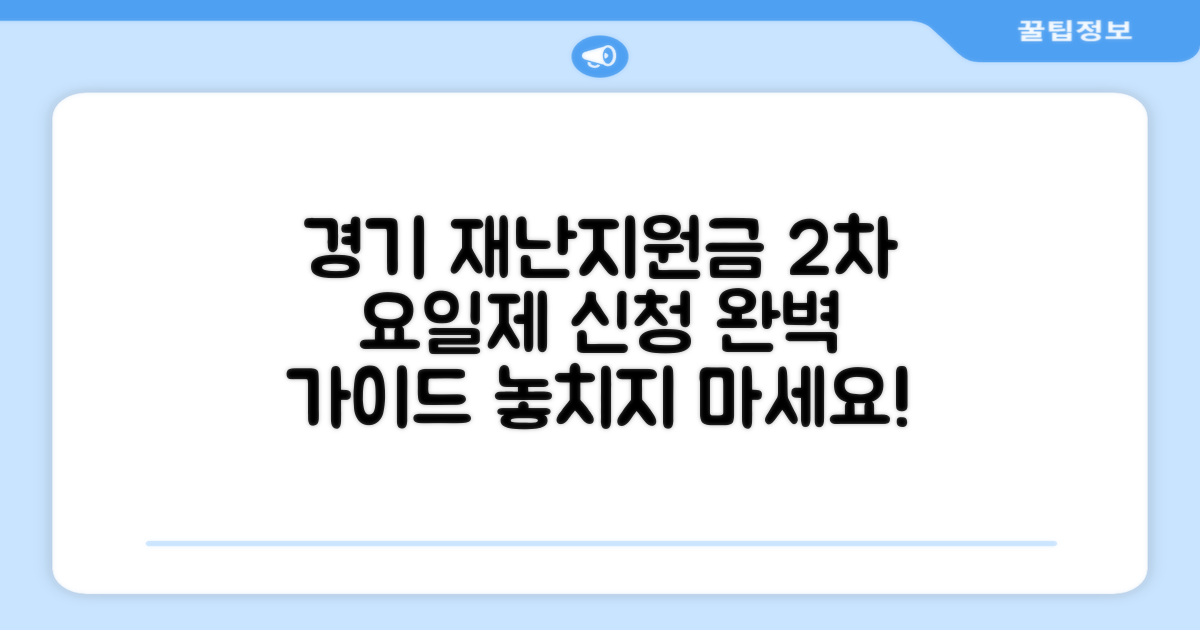 경기 재난지원금 2차, 요일제 신청, 어떻게 하면 되나요?