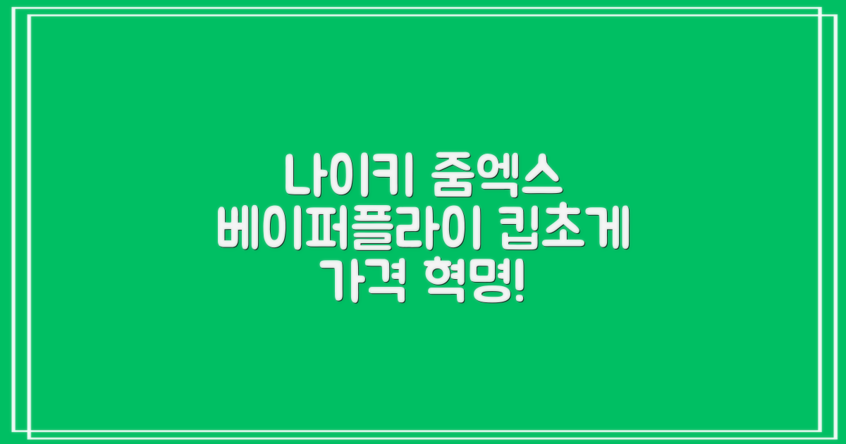 나이키 줌엑스 베이퍼플라이 킵초게 신발: 최신 기술, 가격은 어디까지