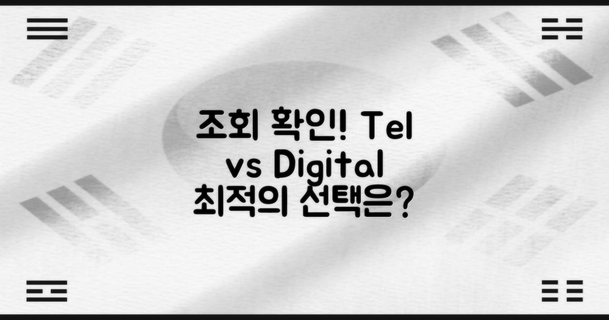 조회: 전화 vs. 디지털 확인
