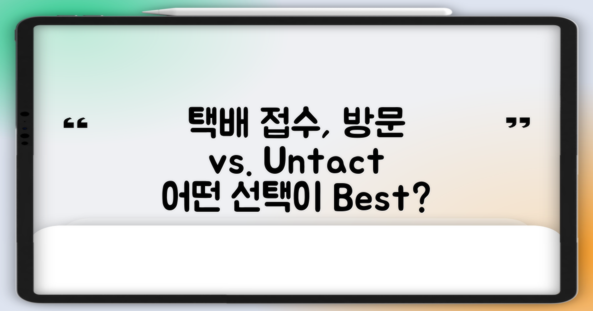 택배: 방문 vs. 비대면 접수