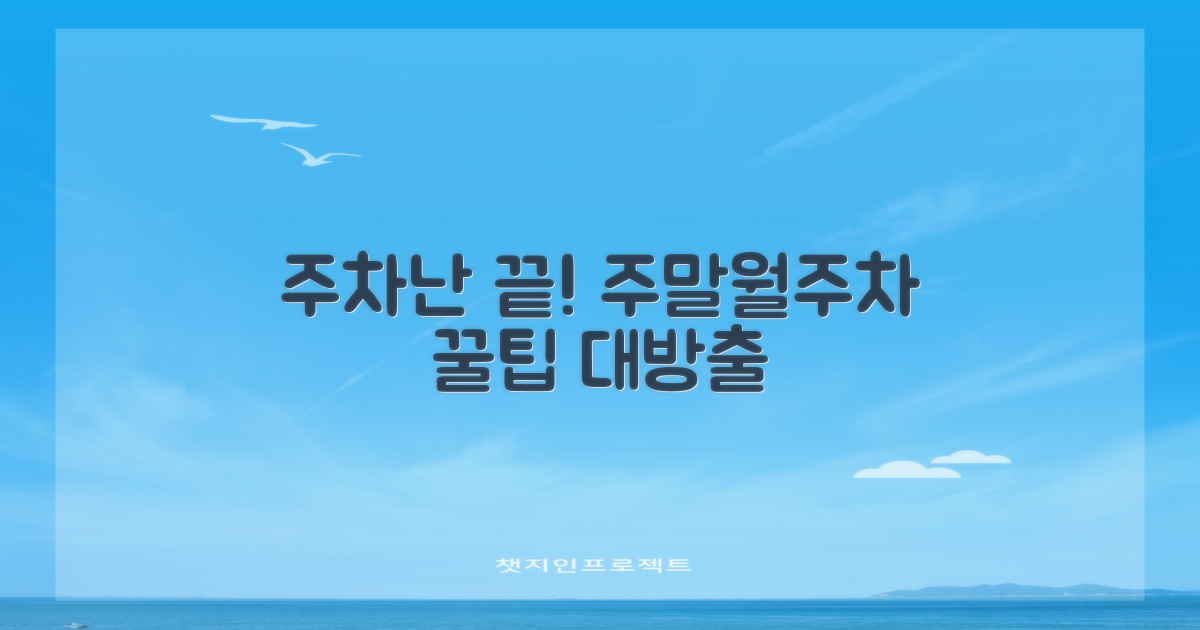 주말 주차 & 월주차 꿀팁