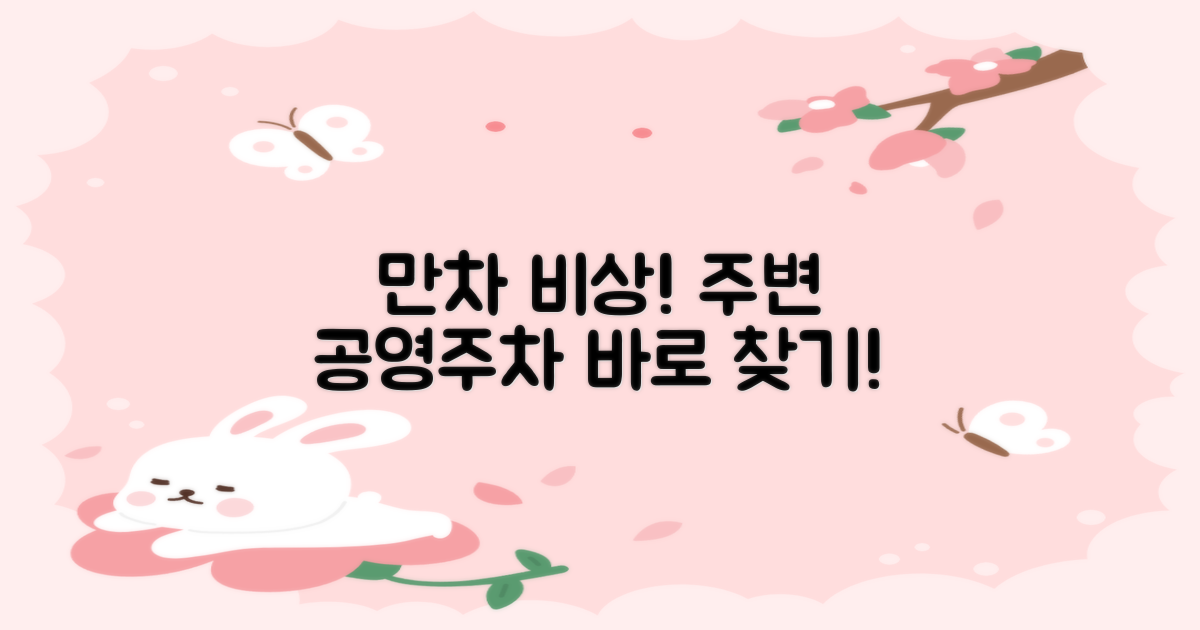 만차 대비! 주변 공영 주차