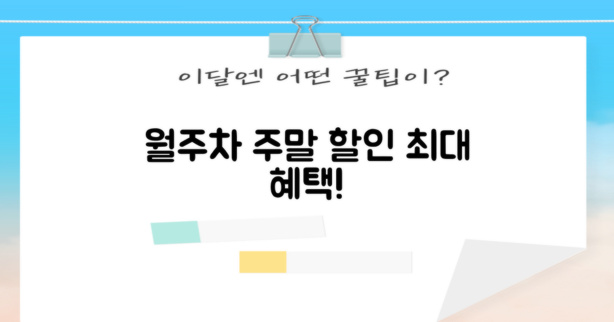 월주차 및 주말 할인 정보