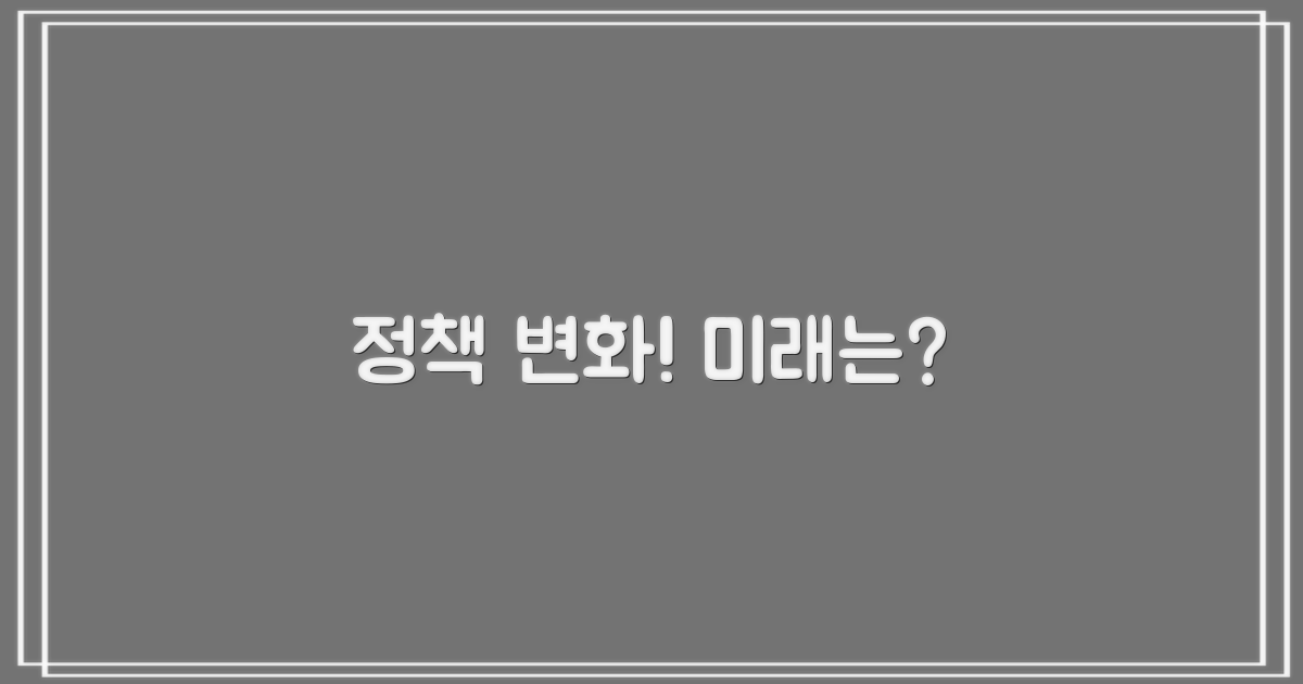 정책 변화, 무엇이 올까?