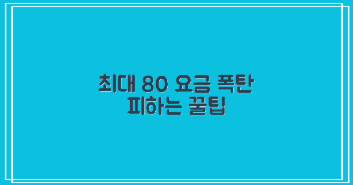 최대 80% 요금 절약 팁