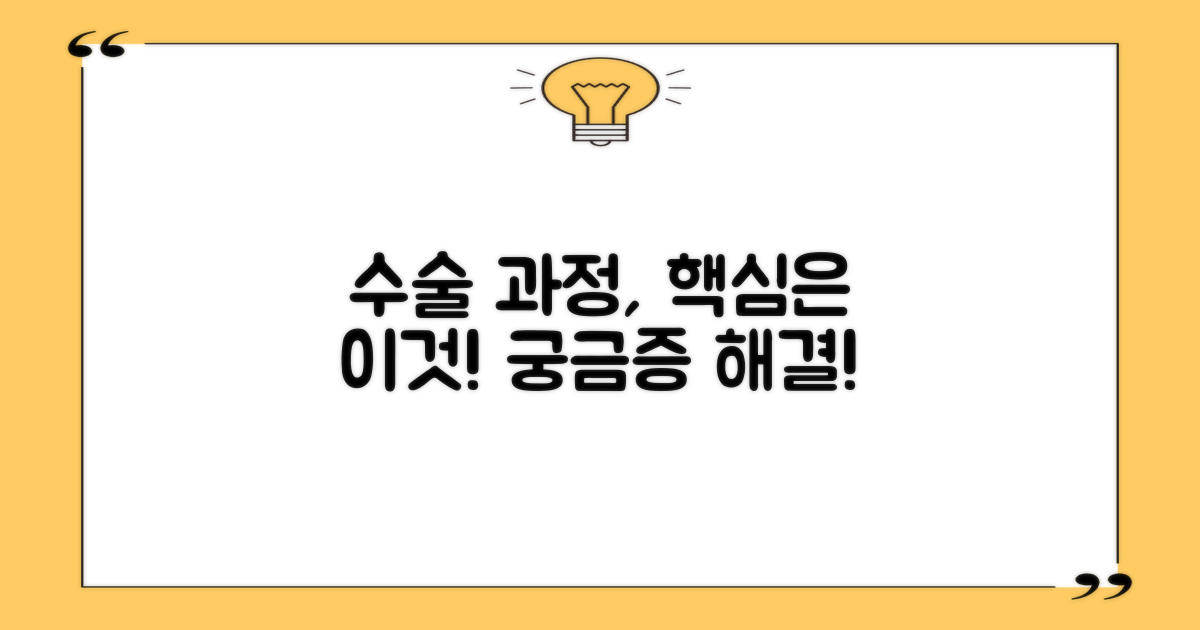 수술 과정, 무엇이 핵심일까요?