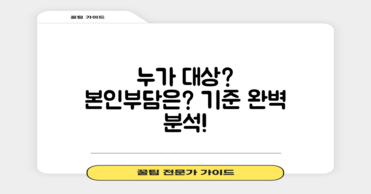 적용 대상 및 본인부담률 기준