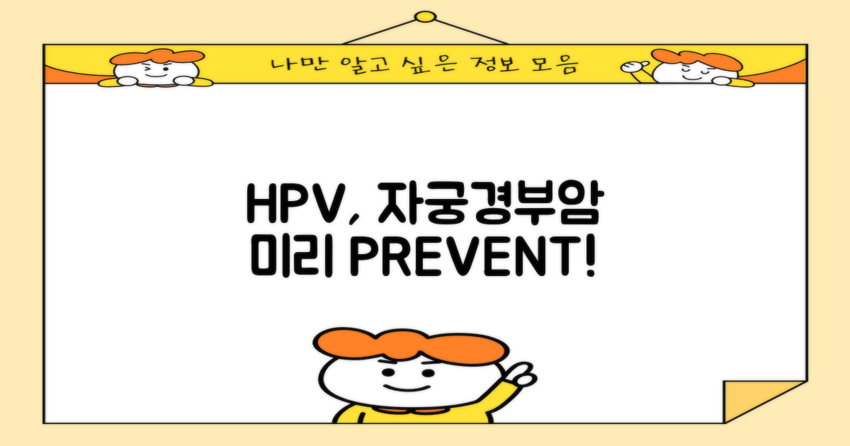 HPV, 자궁경부암 미리 막으세요!