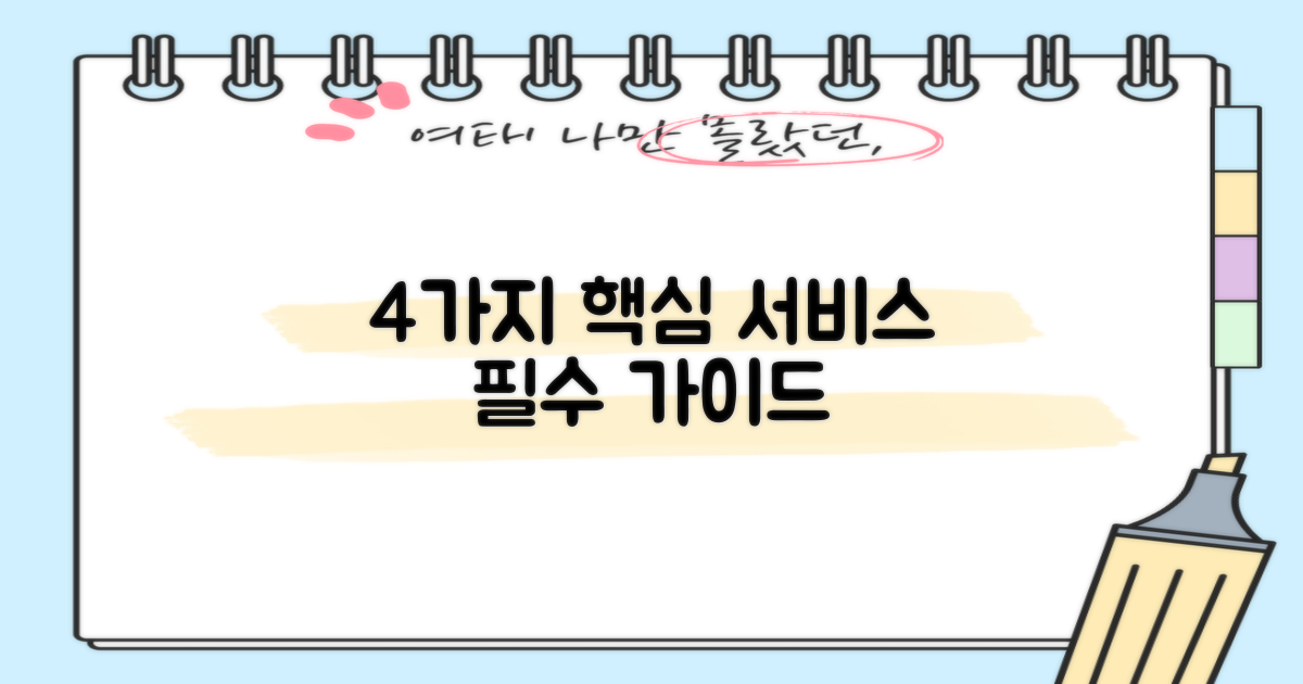 4가지 핵심 서비스 총정리