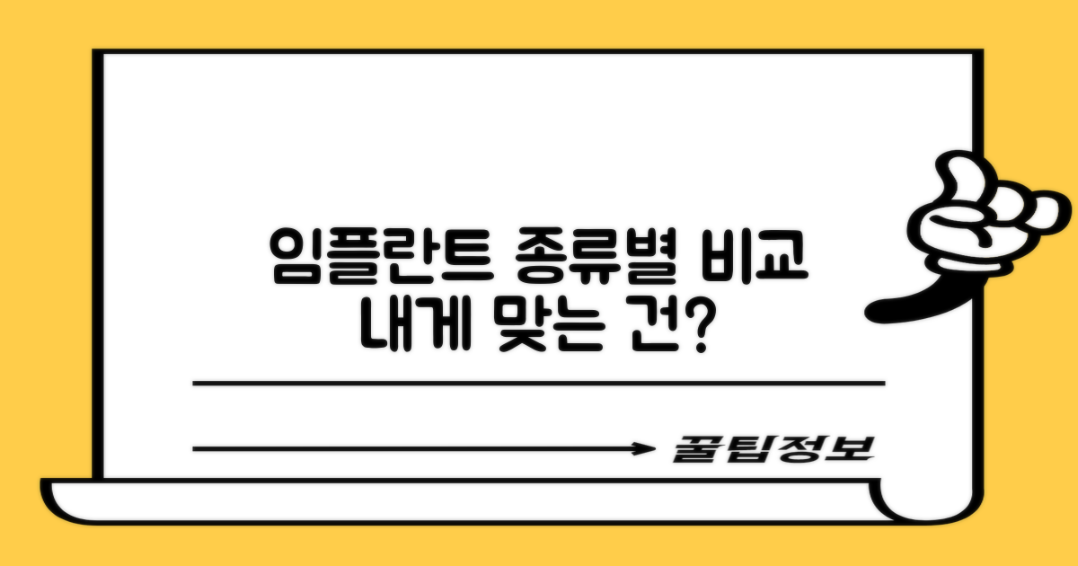 임플란트, 종류별 차이점은?